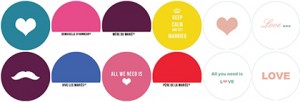 Badges mariage