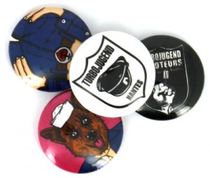 Badges Turbojugend saboteurs de nantes