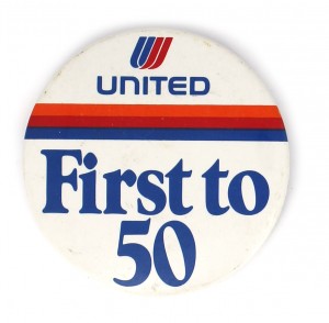 B-First to 50-badge-americain-ancien